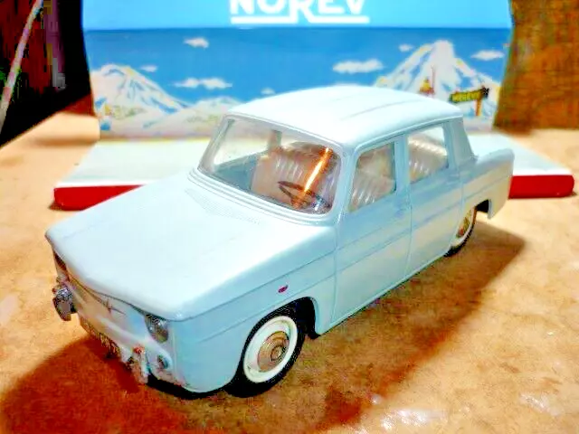 Ancien Jouet  France Rare Slj Renault 8 Plastique Peint Joustra Mont Blanc 1/20