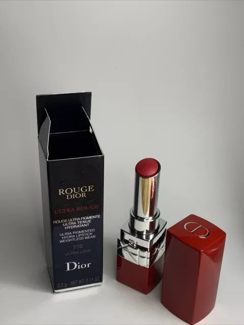 Rouge Dior Ultra Rouge PIGMENTIERTER Lippenstift 770 ULTRA Love 3,2 g Neu und verpackt