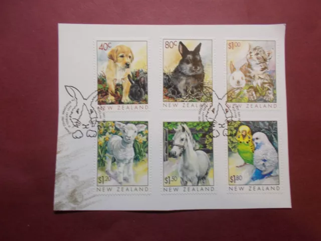 1999~New Zealand~Popular Pets~ Set~Fine Used~on piece~ex fdc~UK ~