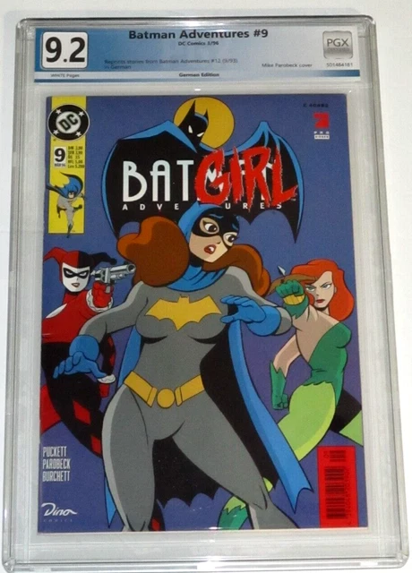 Batman Adventures #9 1St Harley Quinn German Ed #12 Pgx Graded Nm- 9.2 +Cgc Bag