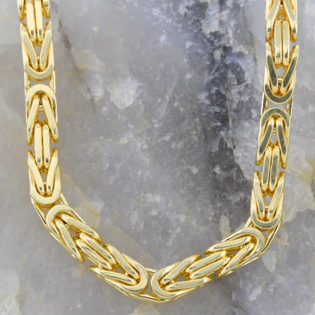 4,0 mm 750 - 18 Karat Gold Halskette Königskette massiv Gold hochwertige Goldket