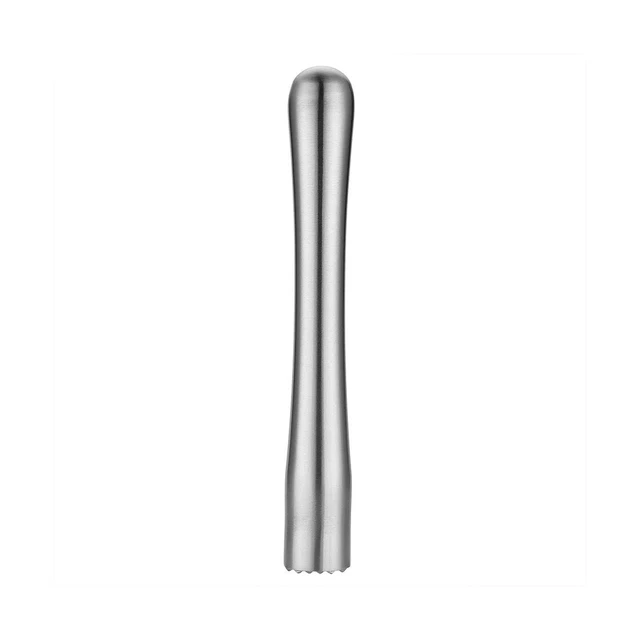 JXS 7.3" 18.5MM Stainless Steel Cocktail Muddler, Sturdy Dishwasher Safe Perf...
