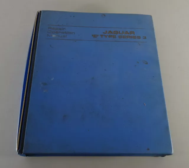 Werkstatthandbuch Workshop Manual Jaguar E-Type Series III / 3 V12, 1971-1974