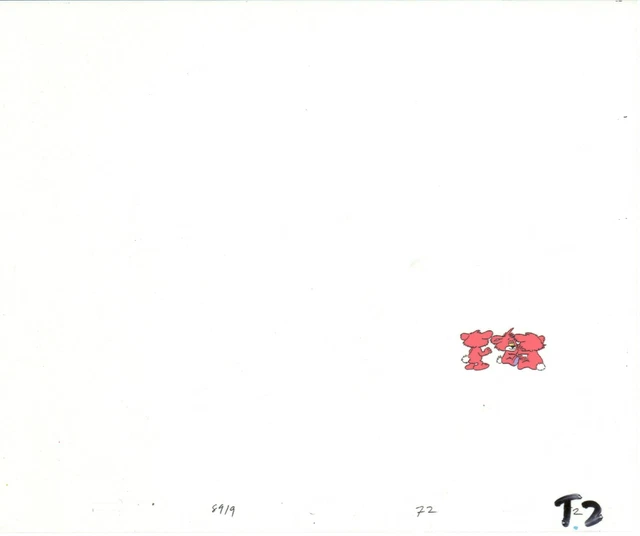 SMURFS SMOOGLE ORIGINAL production animation cel Hanna Barbera 1980s ...