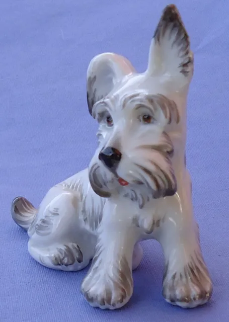 SKYE SILKY TERRIER BRIARD SCOTTY AUSTRIA DOG AUGARTEN WIEN figurine 2