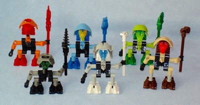 All 6 Village Elders of Mata Nui 2001 Lego Bionicle TURAGA 8540-8545 All 6 Village Elders of Mata Nui 2001 Lego Bionicle TURAGA 8540-8545