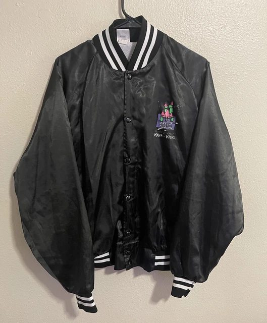 VTG USA Disney Wear 35 Years Of Magic Men’s Size XL Nylon Varsity Jacket J-704
