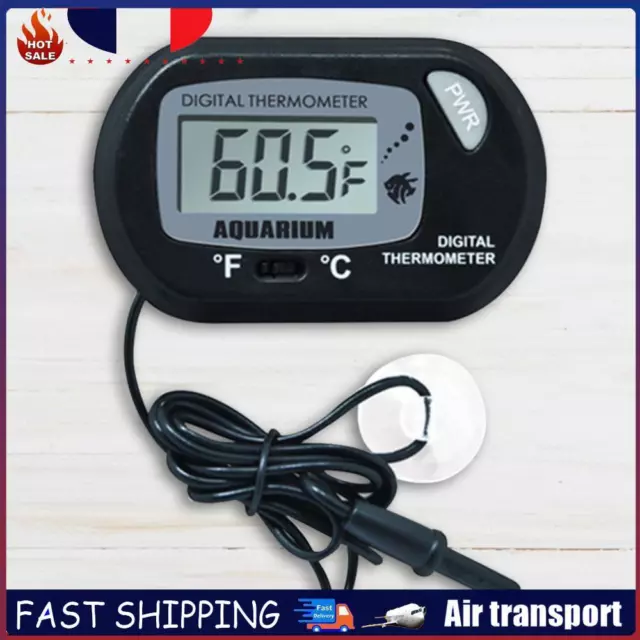 Digital Aquarium Thermometer High Precision Aquarium Thermometer Suction Cup FR