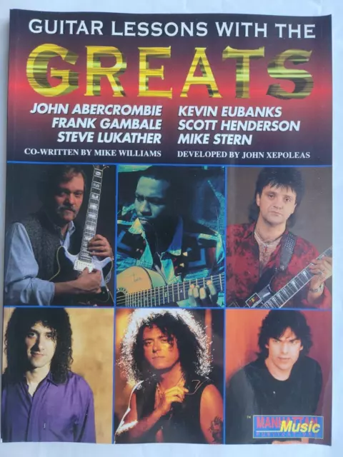 Guitar Lessons With The Greats + Cd - Manhattan - Vgc