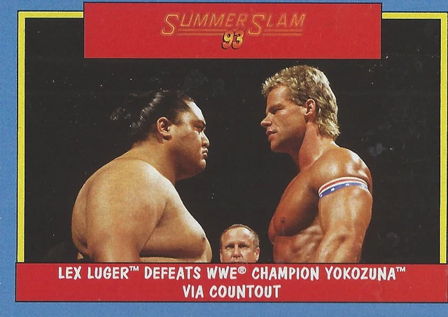 CARTE À COLLECTIONNER Yokozuna Lex Luger 2017 WWE Heritage Summerslam
