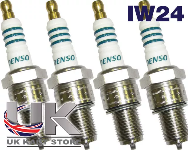 Denso IW24 Bougie Allumage Iridium X 4 pour Rotax Max Iame TonyKart Kart Karting