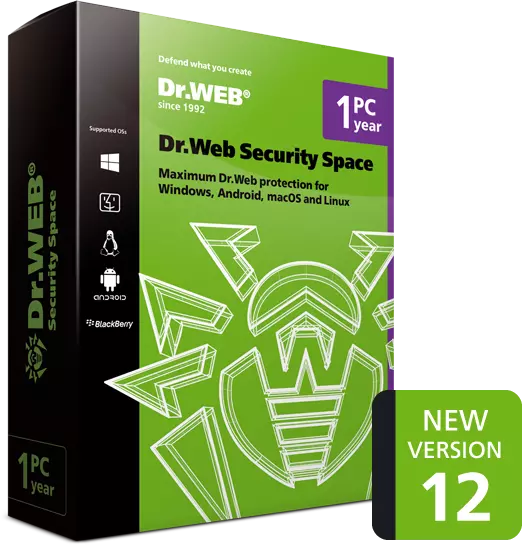 Antivirus DR.WEB Security Space Internet Security Windows lot Android Linux 3