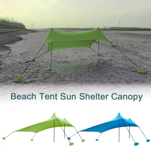 Adjustable Sun Shelter Canopy with Spacious Interior Suitable for Picnics