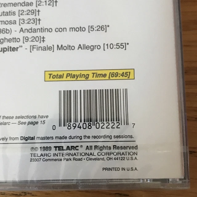 TELDEC CD Best of Mozart Auswahl aus einer Kleinen Nachtmusik, Symp Nr. 25 3