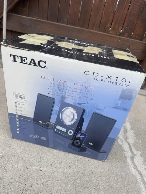 TEAC CD-X10I MICRO Hi-Fi System Vertical CD Player NXT Speakers