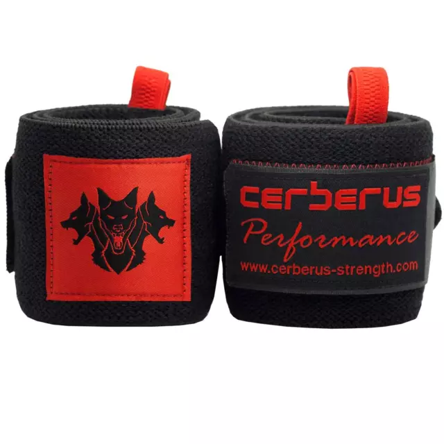 CERBERUS Strength Performance Wrist Wraps - Comfortable - Supportive -14" or 24"