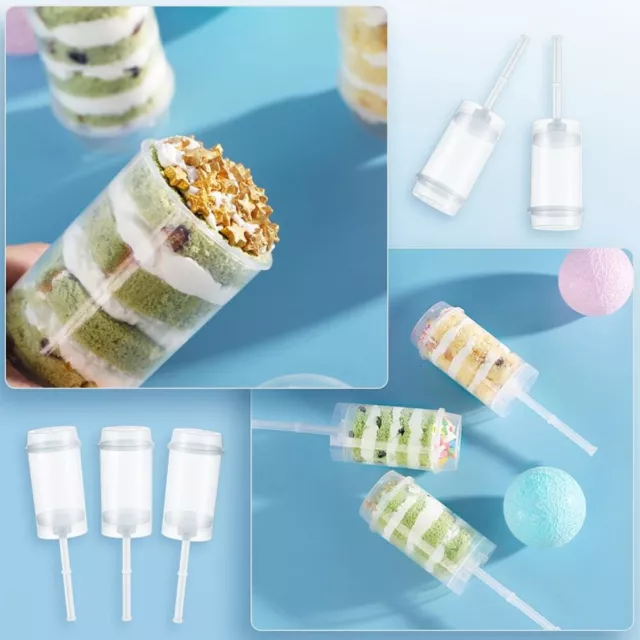 Dessert Shooter Push Up Pop Containers Cupcakes Mold Push Cake Dessert Cups
