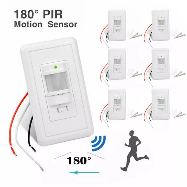 Sensor Interruptor Movimiento Infrarrojo PIR Ocupación Vacancia Luz de Pared