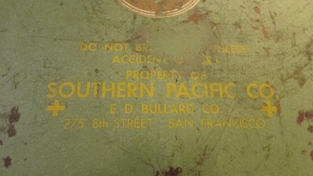 Vintage SP Southern Pacific Lines Railroad First Aid Kit with Contents  Metal 3