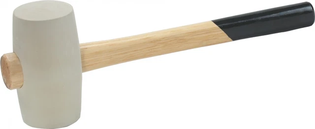 Maillet Marteau Léger Marteau de Tuile Blanc 70 MM Avec avec Tige en Bois Gr. 3