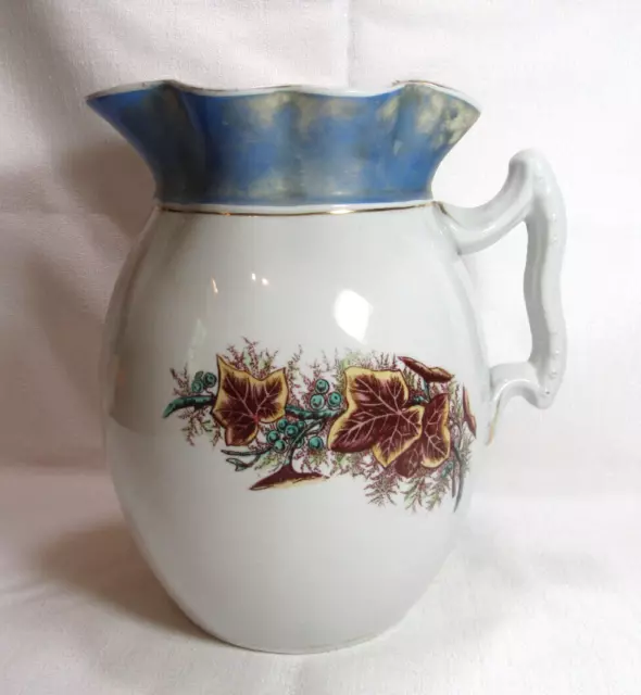 Maddock & Co England Vintage Royal Stone China Antique Large Pitcher FC