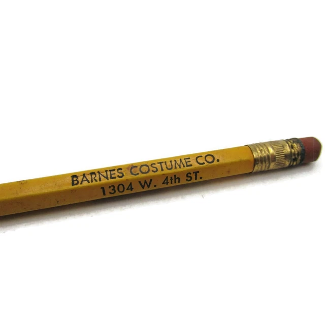 DAVENPORT IOWA BARNES Costume Co. Advertising Pencil Vintage £9.36