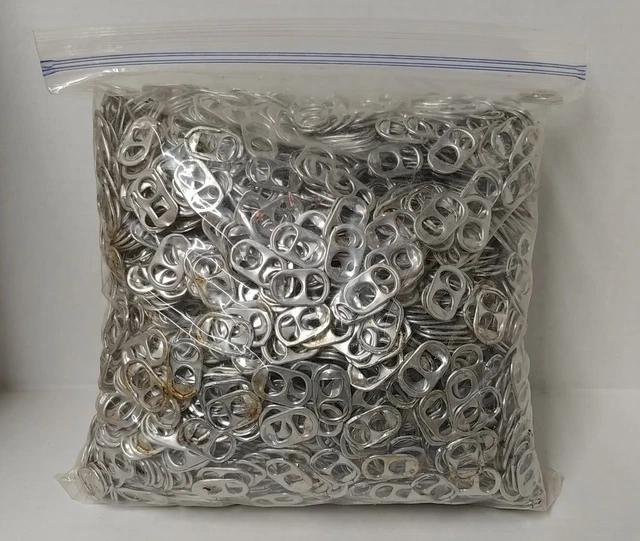 2.6 LB 3000+ALUMINUM Can Tabs Soda Pop Tops Beer Pull Tabs Charity