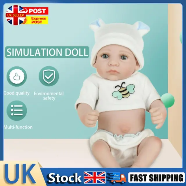 28cm Realistic Baby Doll Pretend Play Lifelike Reborn Dolls 3D Skin Appease Toys