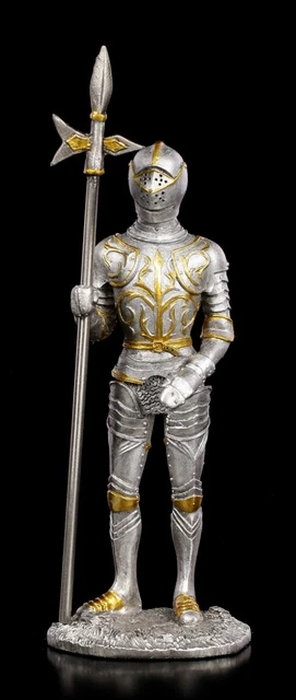 ZINN RITTER FIGUR - Deutscher Orden - Mittelalter Krieger Soldat