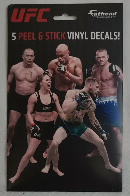 Fathead Tradeables UFC 5 Peel & Stick Vinyl Decals / McGregor Rousey Silva