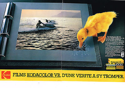 Publicité Advertising 088  1984    Kodak  film Kodacolor VR 1000 2 pages 