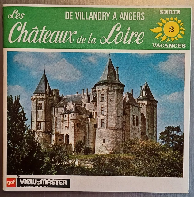 View Master   Les Chateaux De La Loire Trifold  C 222  F    In Francese