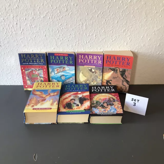 Harry Potter Complete Book Set 1-7 Paperback & Hardbacks First Editions