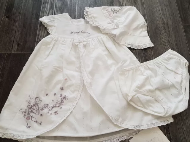 Bnwt Humphreys Corner Baby Daisy 3 Piece White Dress Set 6-9 Months Gift Summer