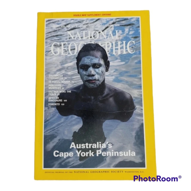 NATIONAL GEOGRAPHIC MAGAZINE Australia's Cape York Peninsula June 1996 £5.69 PicClick UK