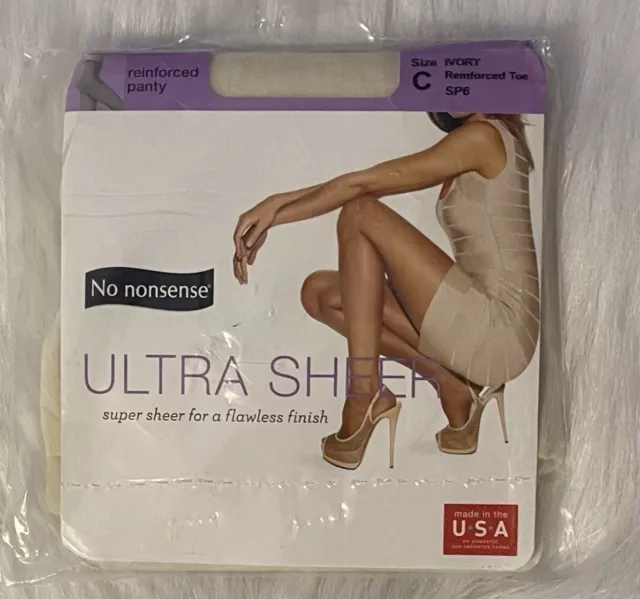 PANTYHOSE NO NONSENSE ULTRA SHEER Cream One Size Soft & Smooth SEALED  Vintage $12.87 - PicClick AU