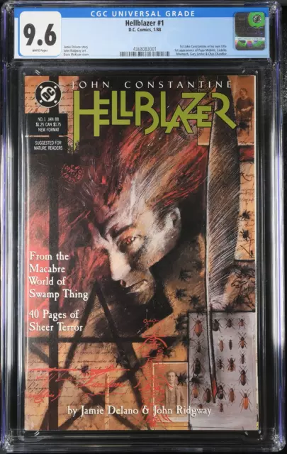 Hellblazer #1 ~ 1988 D.C. Comics 1st Solo John Constantin ~ CGC 9.6 WP