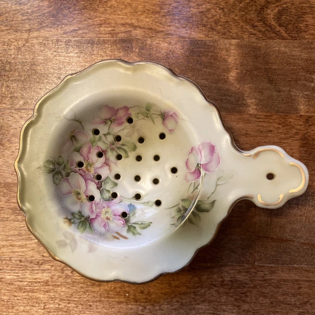 Hand Painted Nippon Tea Strainer