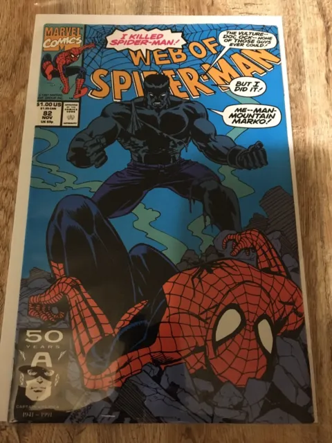 * Web of Spider-Man #82 Marvel Comics 1991 … VG (Wavy on Top & Bottom) 4.5+