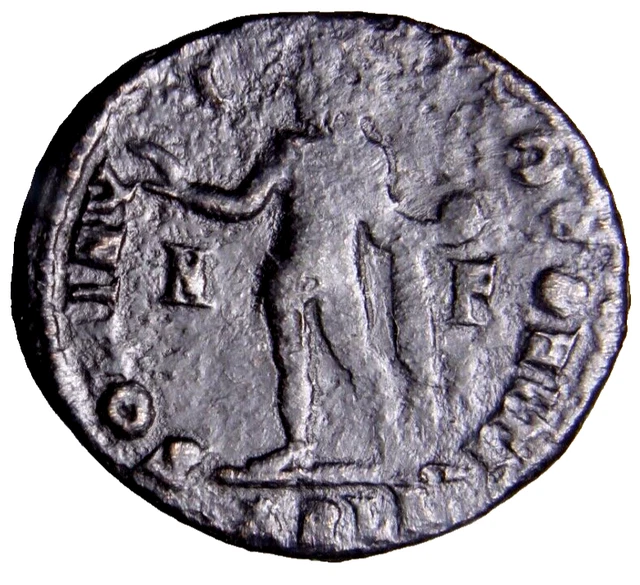 CERTIFIED Authentic Ancient Roman Coin VF Constantine I ARLES M - F Arla Sol