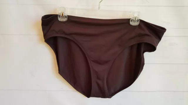 Jantzen Classics Women’s Swimsuit Brown Bikini Bathing Suit Bottom Size 18