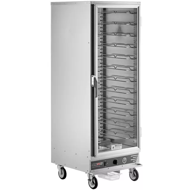Full Size Uninsulated Holding and Proofing Cabinet with Clear Door - 120V, 2000W