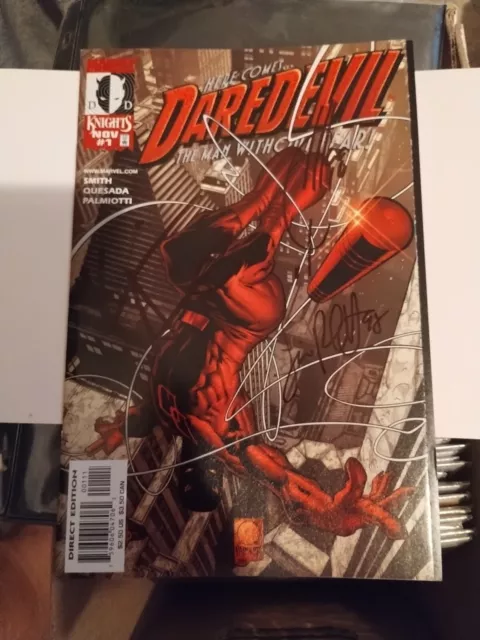 daredevil 1 marvel knights Signed Quesada, Palmiotti High Grade Copy
