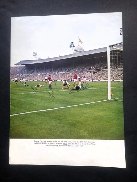 Photo Signée De Bobby Smith - Tottenham Hotspur 1962 - Autographe Authentique