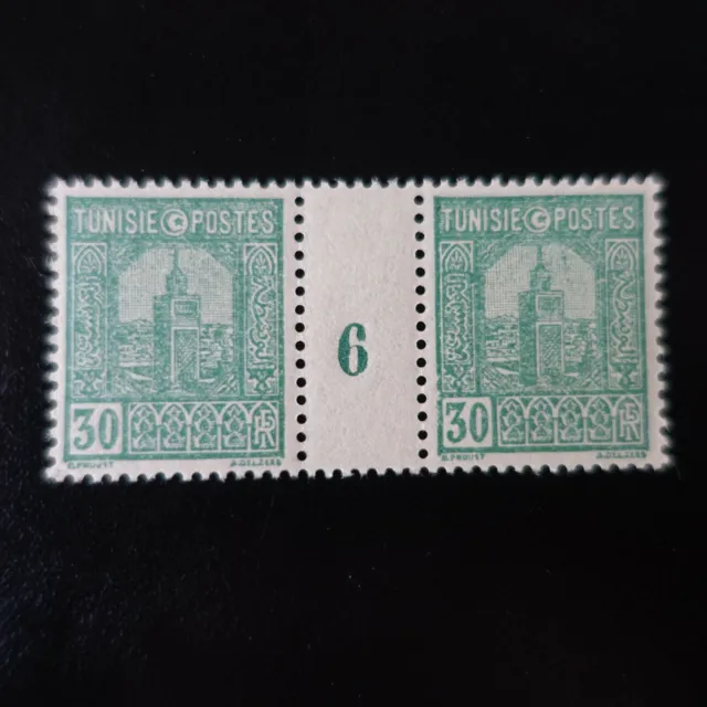 France Colonie Tunisie N°130 Millésime 6 Neuf ** Luxe Mnh Cote Maury 10€