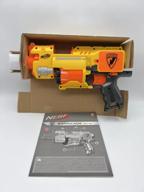 NERF Electronic N-Strike Barricade RV-10 (6+) mit OVP Hasbro /R17F1 3