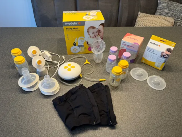 Medela Swing Maxi Double Electric Breast Pump - White/Yellow (101041621)