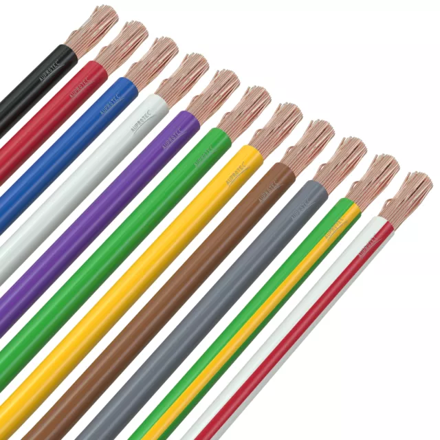 5m 2,5 MM ² Câble Automobile 1,31EUR/M Voiture Auto Galon Wire Flry