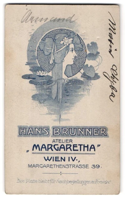 Fotografie Hans Brunner, Wien, Margarethenstr. 39, Kopf einer jungen Frau im Ju
