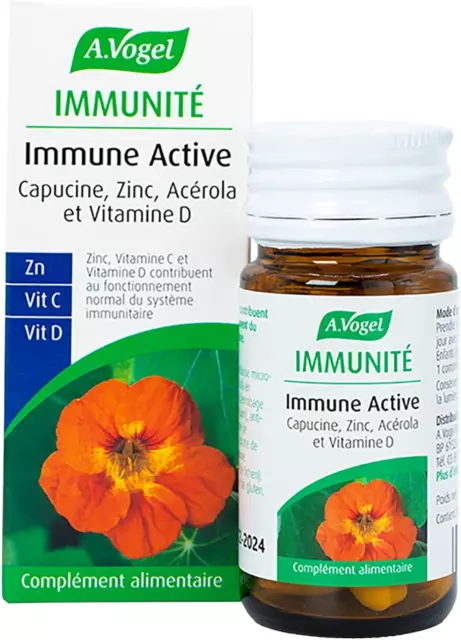 A.VOGEL - Immune Active - Complément Alimentaire Enrichi En Zinc/Capucine, Actio 2